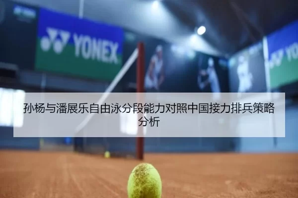 孙杨与潘展乐自由泳分段能力对照中国接力排兵策略分析